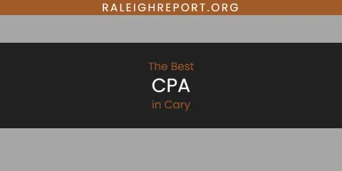 The Top-Rated CPA in Cary