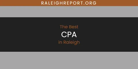 Raleigh's Best CPA Spots